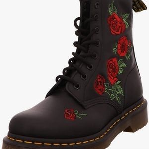 Dr. Martens 1460 roses leather boots NEW